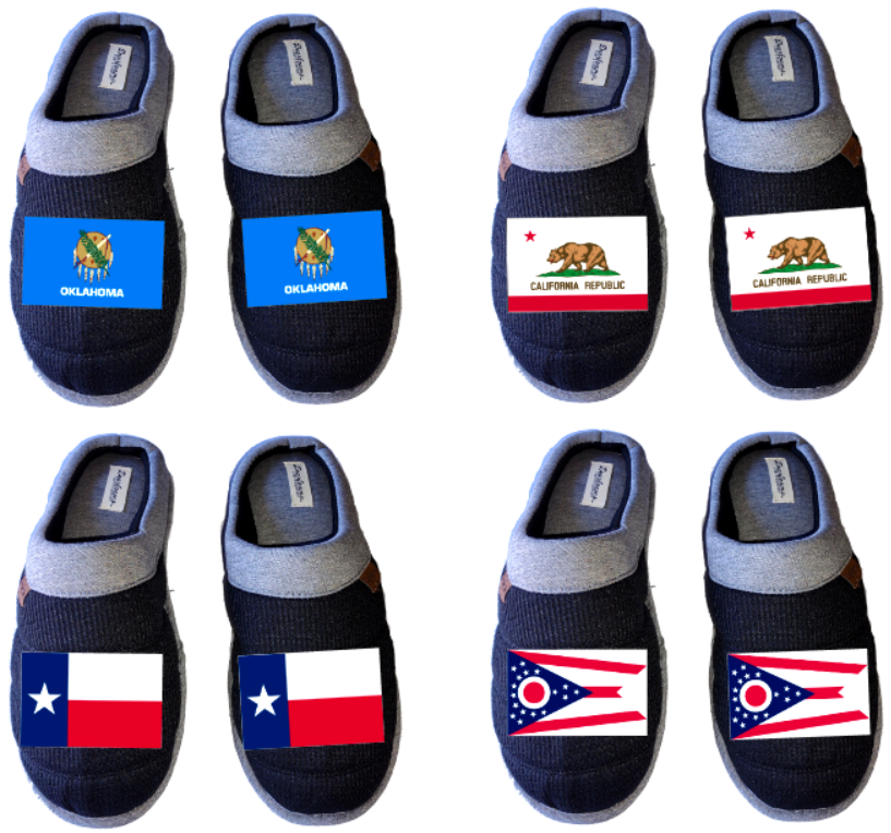 USA State Flag Slippers