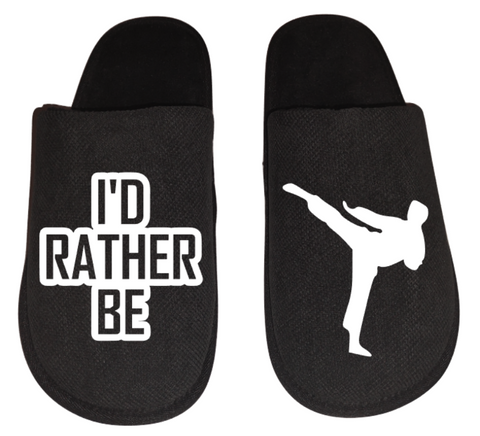 Karate MMA I'd rather be Doing Karate MMA Men's Slippers / House Shoes slides gift