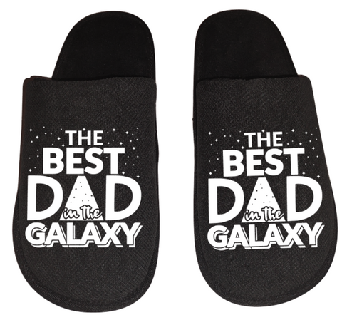 best dad in the galaxy Men's Slippers / House Shoes slides dad fathers day gift