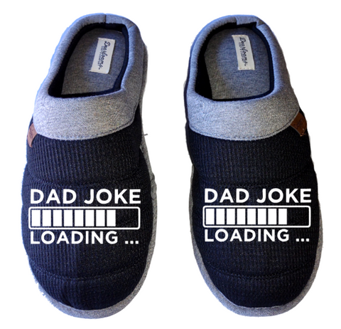 Dad joke loading DF by DEARFOAMS Men's Slippers / House Shoes slides dad father's day gift