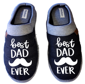 Best DAD ever DF by DEARFOAMS Men's Slippers / House Shoes slides dad father's day gift