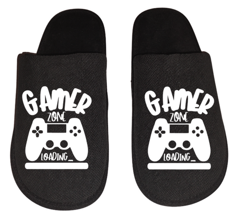 gaming zone video game Gamer Gaming Men's Slippers / House Shoes slides dad husband father son gift