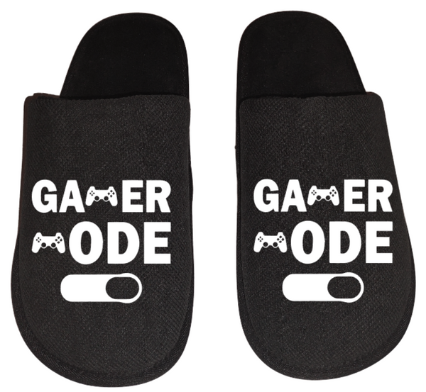 Gamer mode video game Gamer Gaming Men's Slippers / House Shoes slides dad husband father son gift