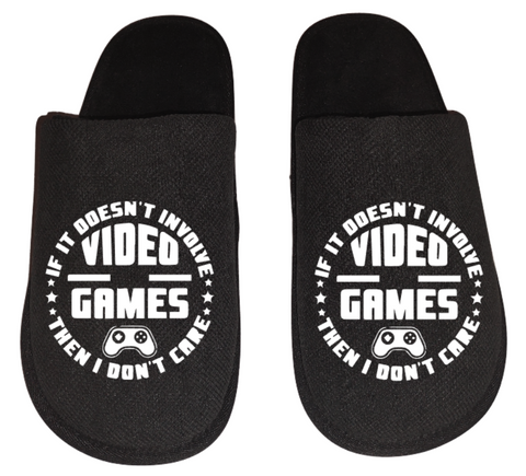 if it doesn't involve video games then I don't care video game Gamer Gaming Men's Slippers / House Shoes slides dad husband father son gift