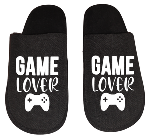 game lover video game Gamer Gaming Men's Slippers / House Shoes slides dad husband father son gift