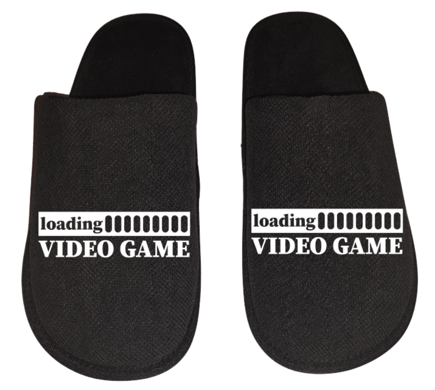 loading video game video game Gamer Gaming Men's Slippers / House Shoes slides dad husband father son gift