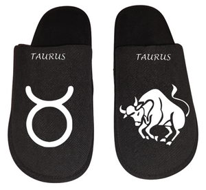 Taurus Zodiac sign Astrology horoscope Men's Slippers / House Shoes slides dad husband father gift