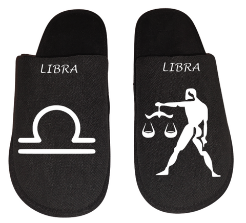 Libra Zodiac sign Astrology horoscope Men's Slippers / House Shoes slides dad husband father gift