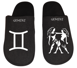 Gemini Zodiac sign Astrology horoscope Men's Slippers / House Shoes slides dad husband father gift