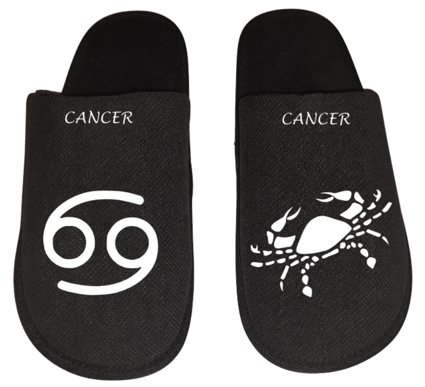 Cancer Zodiac sign Astrology horoscope Men's Slippers / House Shoes slides dad husband father gift