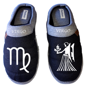 Virgo Zodiac sign Astrology horoscope DF by DEARFOAMS Men's Slippers / House Shoes slides dad father husband gift