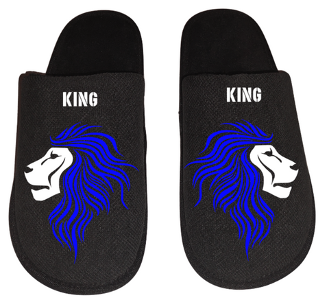 Lion King Crown 1 Alpha Male Men's Slippers / House Shoes slides gift