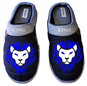 King Lion Crown Alpha Male DF by DEARFOAMS Men's Slippers / House Shoes slides gift