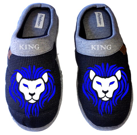King Lion Crown Alpha Male DF by DEARFOAMS Men's Slippers / House Shoes slides gift